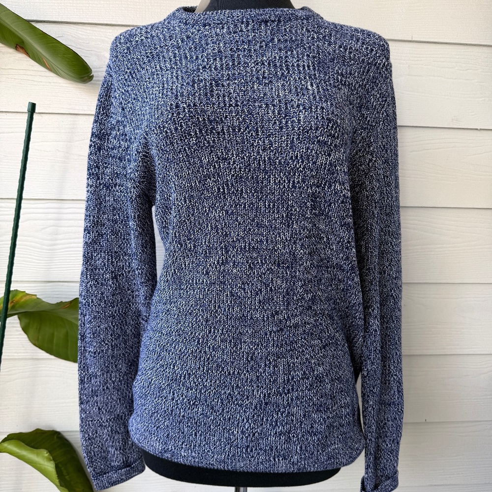 H&M | Blue Textured Pullover Sweater | Size M |‎ NWT